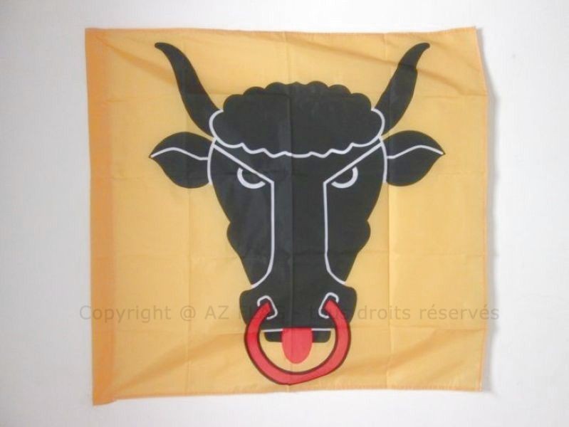 BANDIERA CANTONE DI URI 90x90cm - BANDIERA DI URI - UR 90 x 90 cm foro per asta