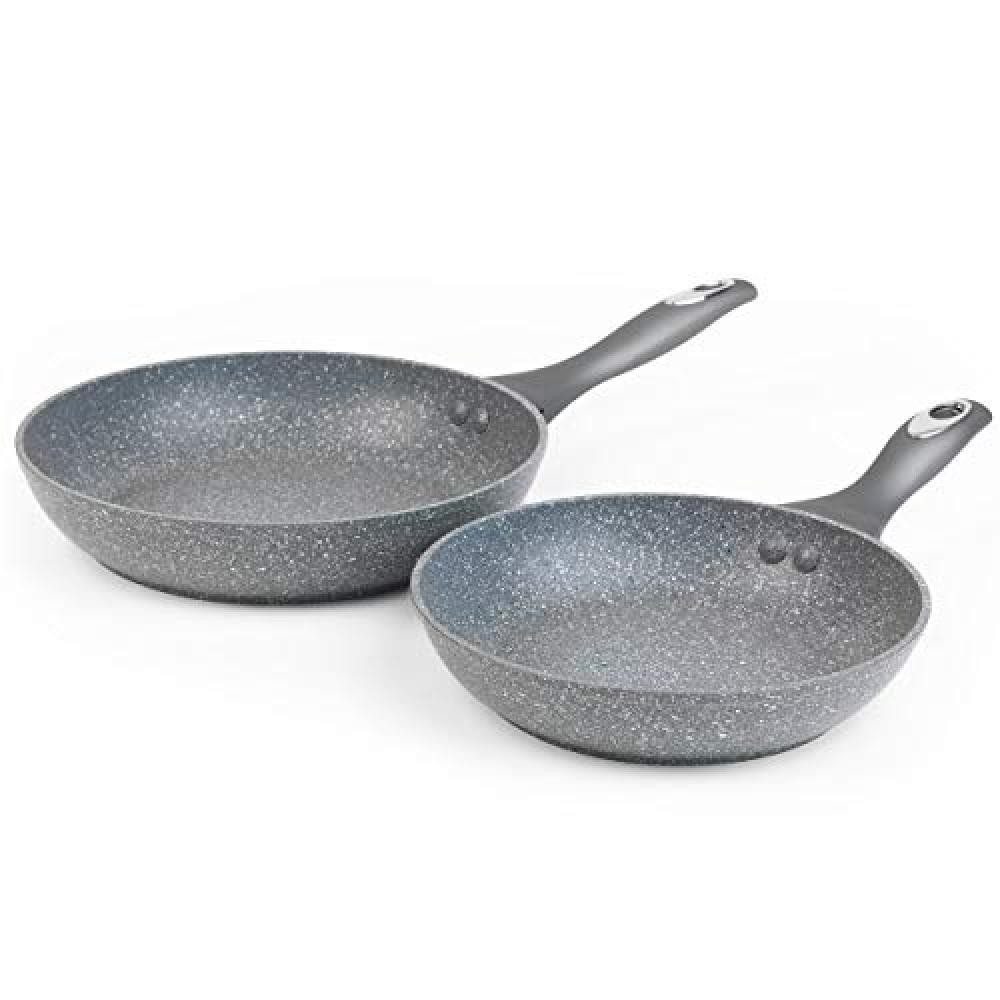 (TG. 2 pc) Salter Juego 2 sartenes BW04136GAR de la colección Marble, 20/24 cm,