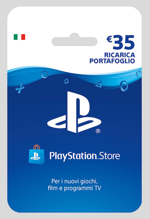 Sony PSN Playstation Store Hanging Card 35 Euro Ricarica Portafoglio