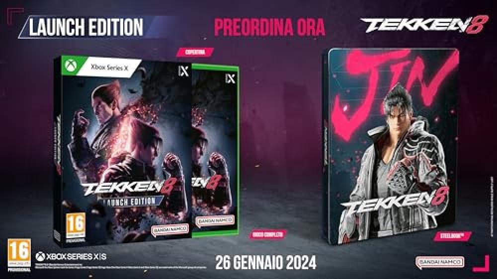 TEKKEN 8 DAY1 Edition + Steelbook XSX (esclusiva Amazon) - NUOVO