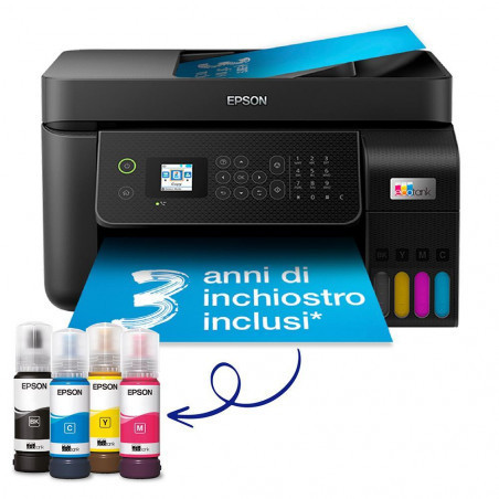 Epson EcoTank ET-4850 Stampante Multifunzione Inkjet Wi-Fi 4 Serbatoi e ADF