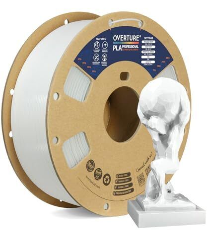 OVERTURE PLA Plus (PLA+) Filamento PLA 1.75mm, Toughness Enhanced PLA Roll, Prof