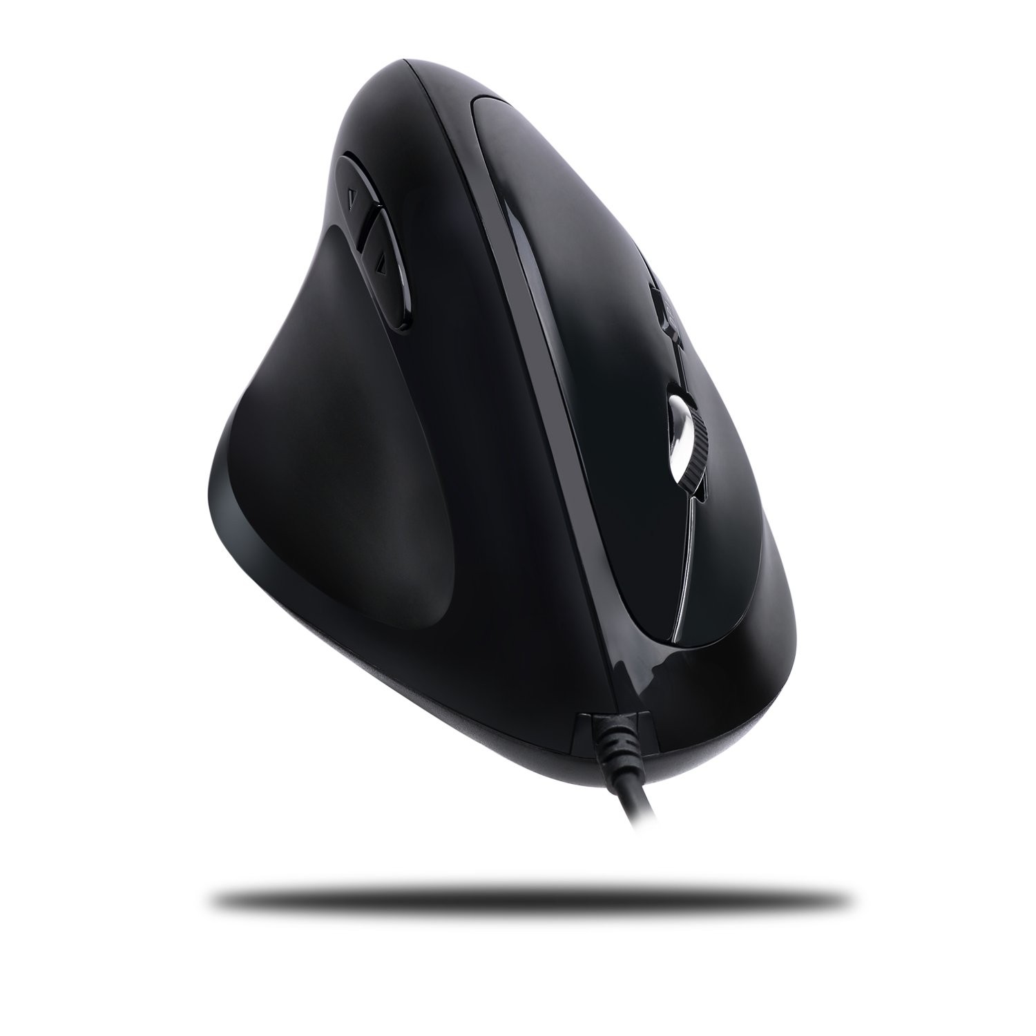 Adesso Imouse E7 - Ergonomic Mouse for Left Hand, with Cable, Programmable Funct