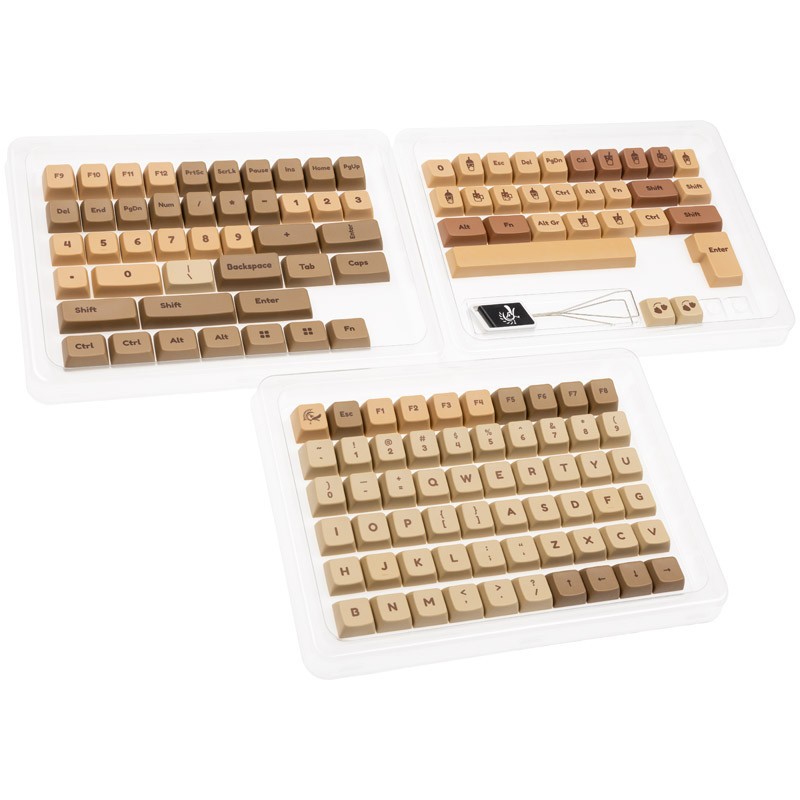 Ducky Boba PBT Dye Sublimation Set 133 Keycaps DCA132-USBOBMDPH1