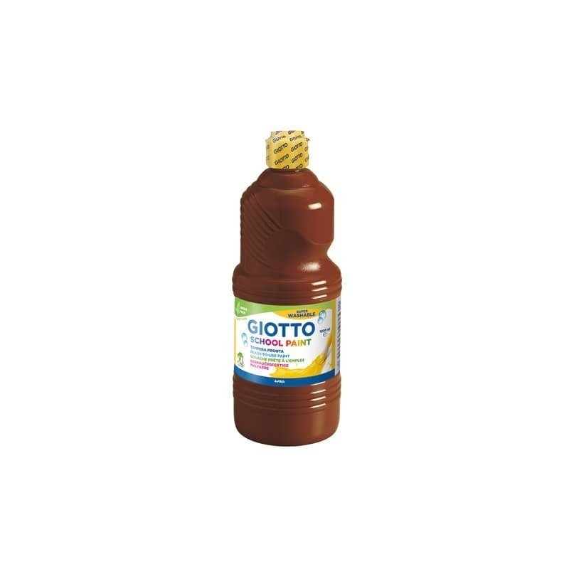 Tempera pronta Giotto School Paint in flacone 1 L marrone - F535528
