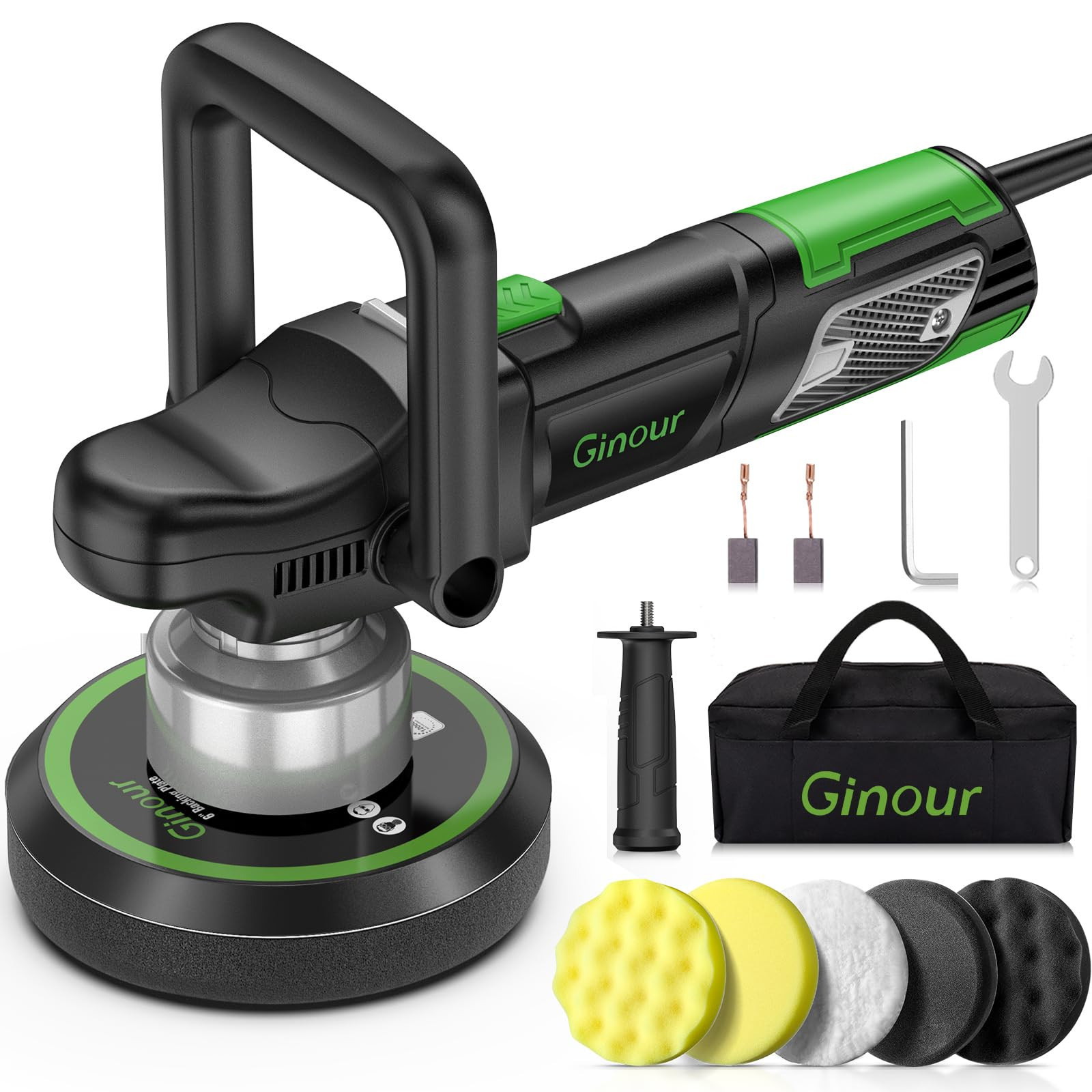Lucidatrice Auto, Ginour Lucidatrice per Auto 6400 Giri/min, 6 Velocità (S1T)