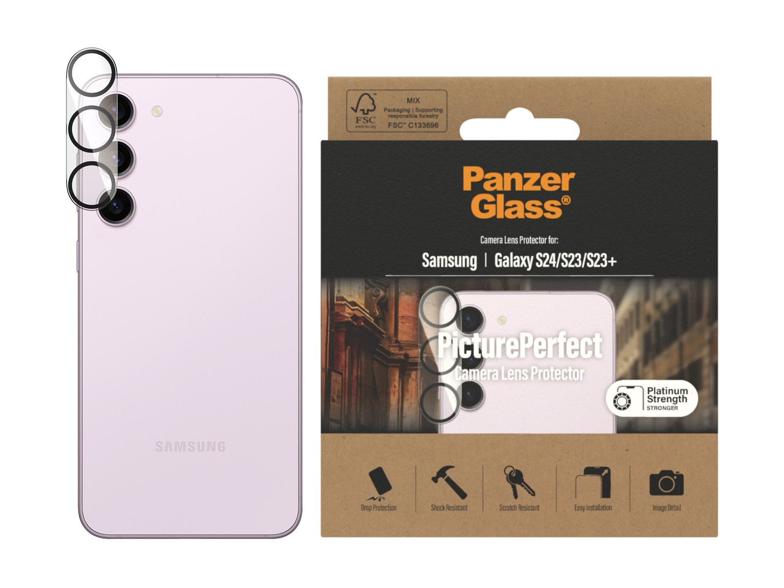 PanzerGlass 0439 Samsung Samsung Galaxy S23 Samsung Galaxy S23+ Applicazione a
