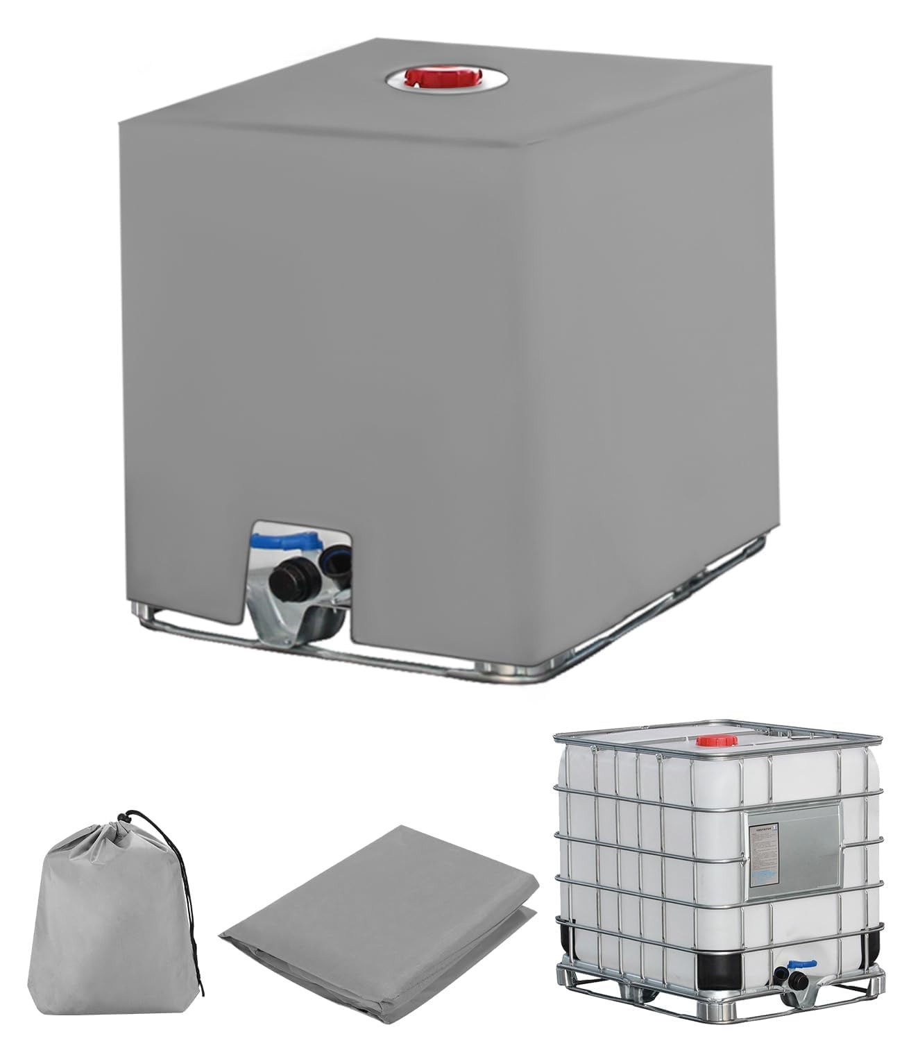 Copertura per Serbatoio Acqua IBC, 1000 litri Serbatoio Acqua Piovana, (U0y)