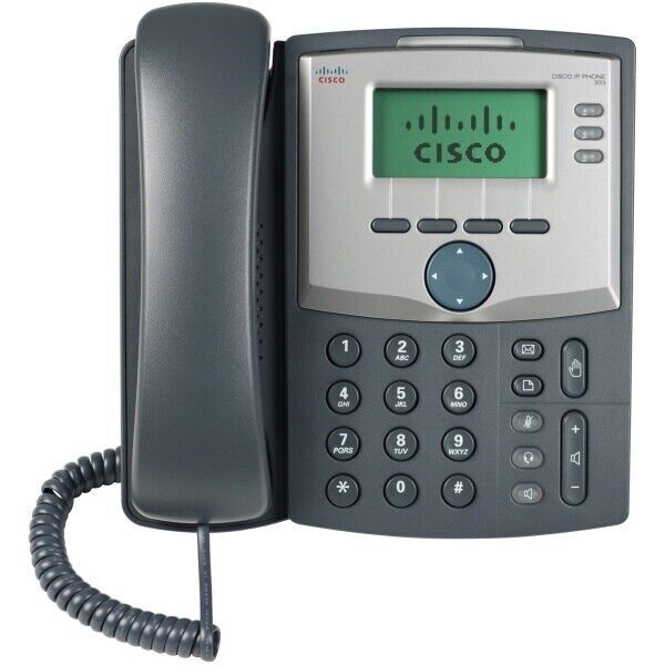 Cisco SPA303-G2 Telefono IP Cablato con 3 Linee - Nero/Argento