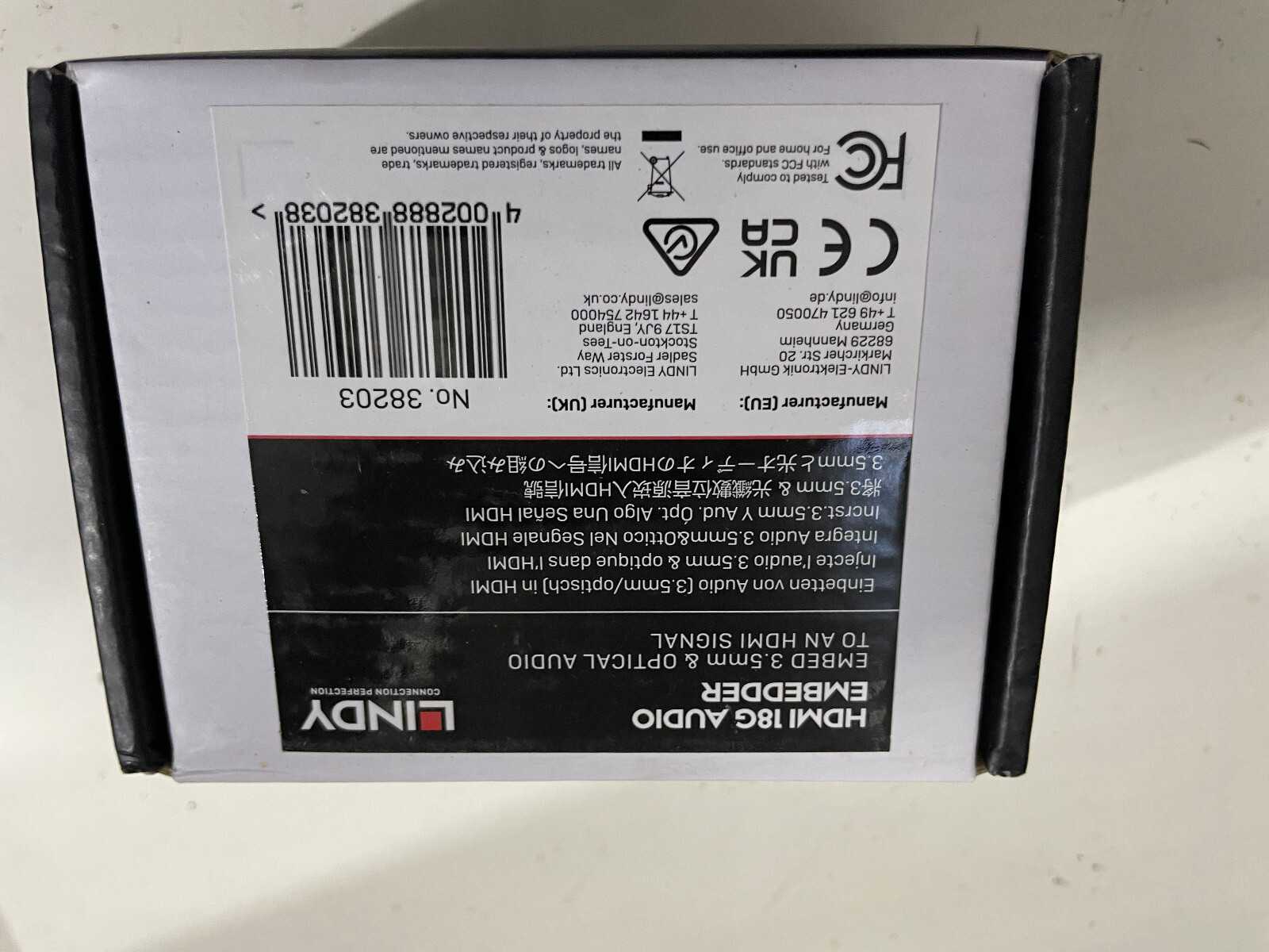 Lindy  HDMI 18G Audio Embedder