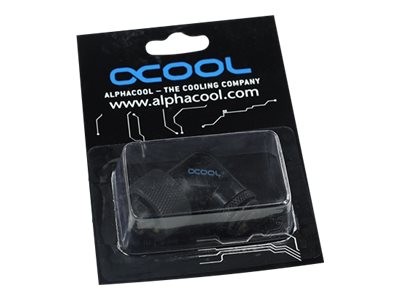 Alphacool 17075 Nero Guarnizione Liquido Ottone 1/4" 90° 13/10 compression