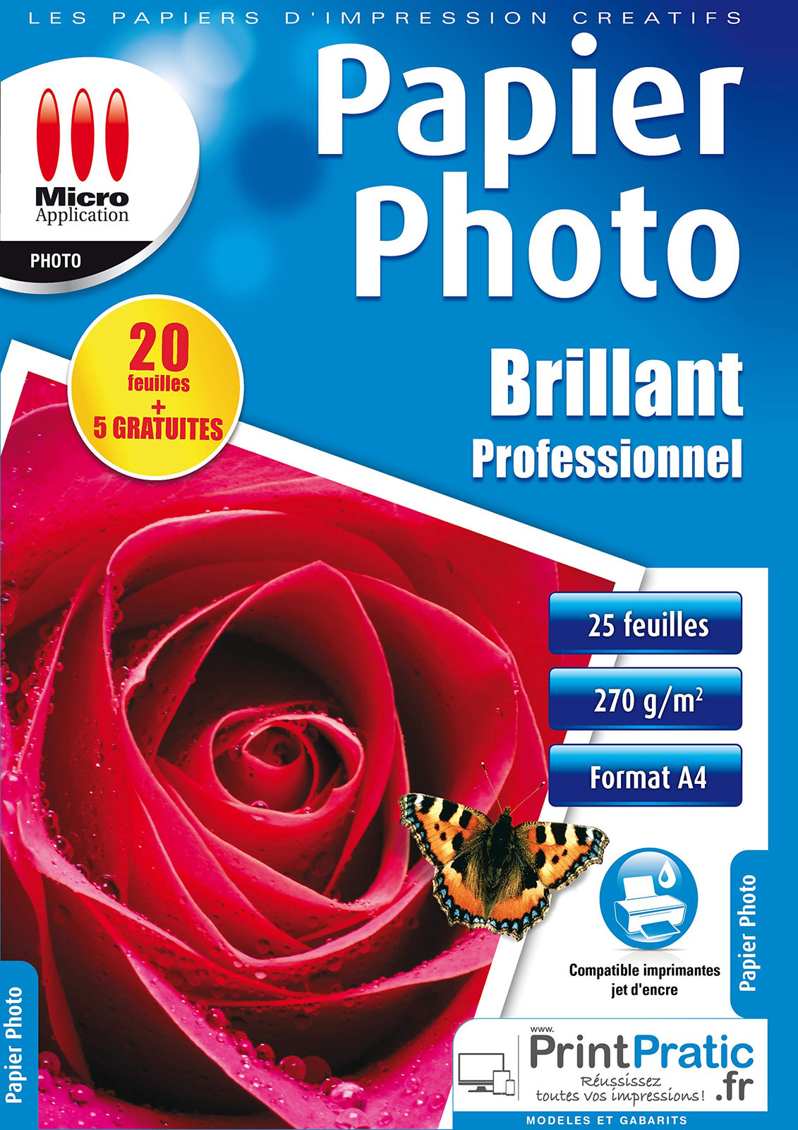 Papier photo professionnel (15) 260 gr 5760 dpi (f5O)