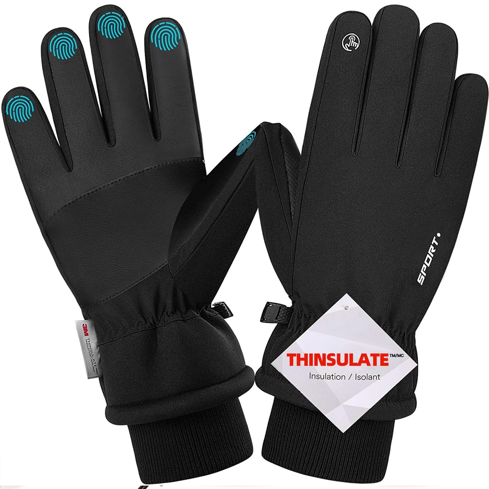 Guanti Invernali, Guanti da Ciclismo Invernali per Uomo Donna, Guanti (X2C)