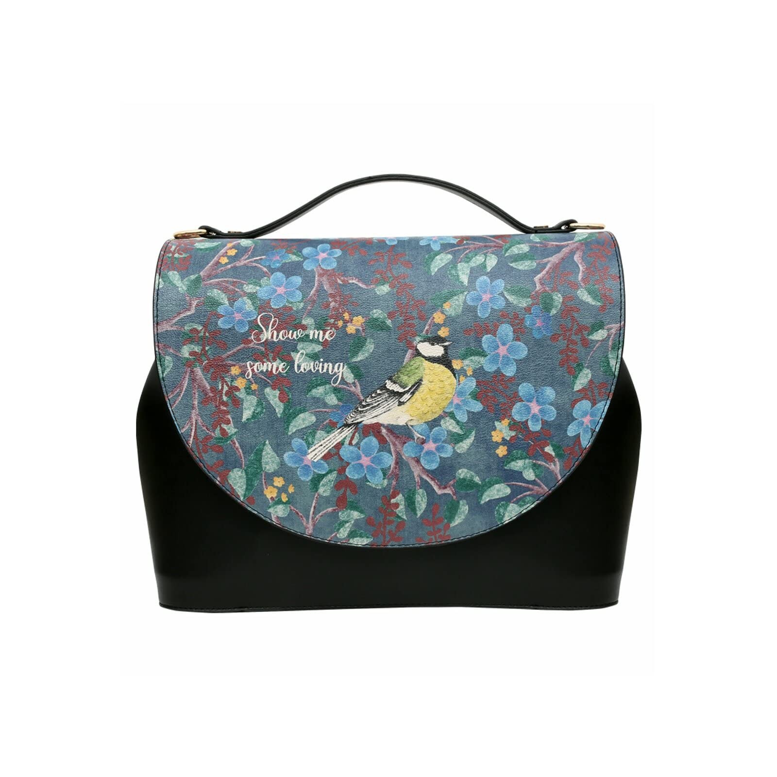 DOGO Femme Cuir Vegan Noir Fait Main et Mode Sac à Main - Show me Some (x8A)