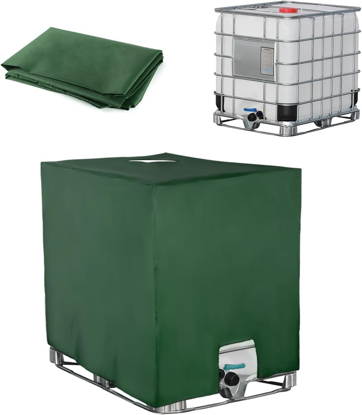 Copertura per Serbatoio Acqua IBC, 1000 litri Serbatoio Acqua Piovana, (u2Z)