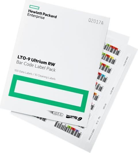 Etichette per codici a barre HP Q2017A LTO 9 Ultrium 110 etichette riscrivibili