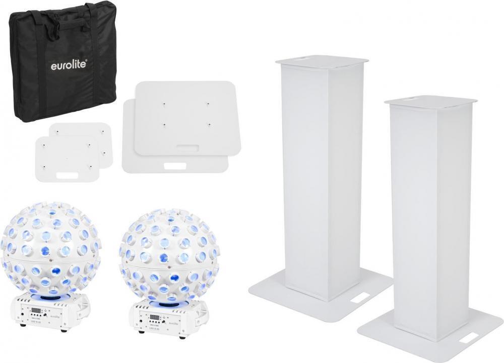 3161807 Eurolite EUROLITE Set 2x Stage Stand 100cm + 2x LED B-40 Strahleneffekt
