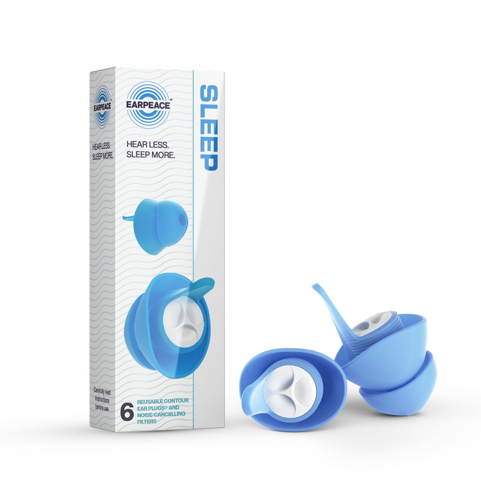EarPeace Tappi per Orecchie per Dormire - Tappi Orecchie Comodissimi per (x1q)