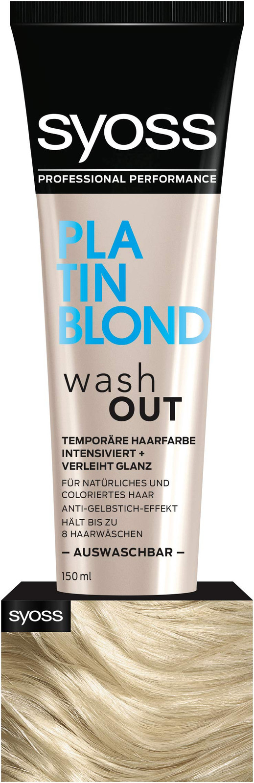 Syoss Wash Out Platin Blond livello 0, 150 ML (Q0q)