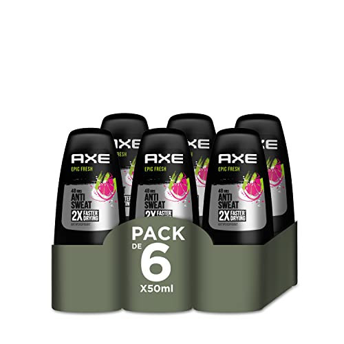 Axe Deodorante per uomo Roll On Epic Fresh 50 ml - Confezione da 6 (H9T)