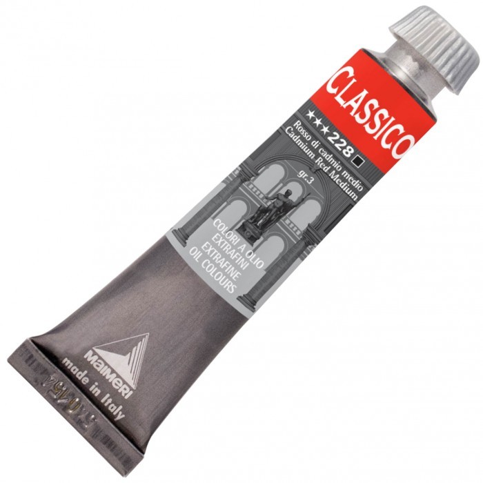 Colore a Olio Extrafine Maimeri - 20 ml - M0302228 (Rosso Cadmio Medio)