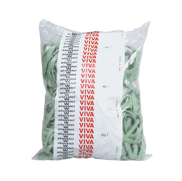 Fettucce Elastiche Viva - 1 kg - 100 mm x 5 mm - F5X100 (Verde)