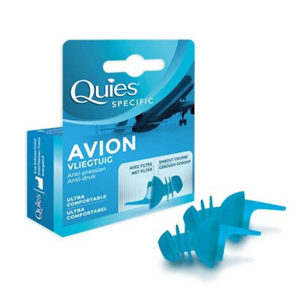 Quies Tappi per le Orecchie Specifici per Aereo, 1 Coppia, Silicone o (L6k)