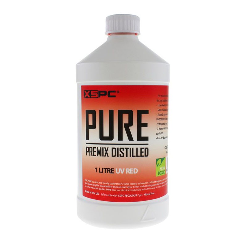 XSPC Pure Coolant 1 Liter rot UV 5060596651418