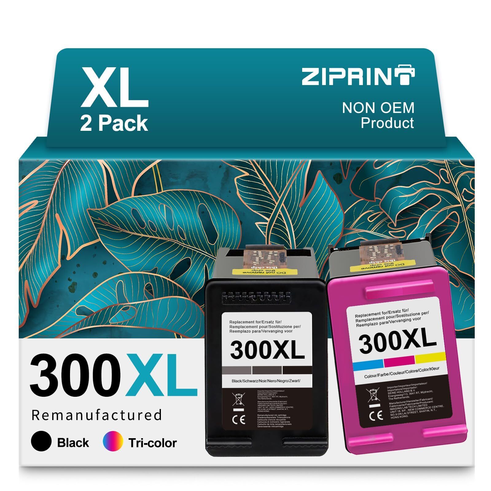 ZIPRINT Compatibili per Cartucce HP 300XL 300 XL per HP Photosmart C4680 C4780 H