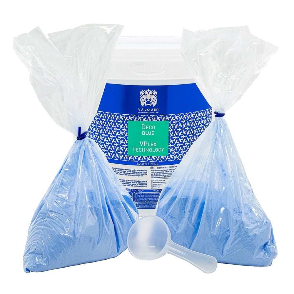 Valquer Professional - Scolorimento in polvere, colore: Blu 1000 (u2x)