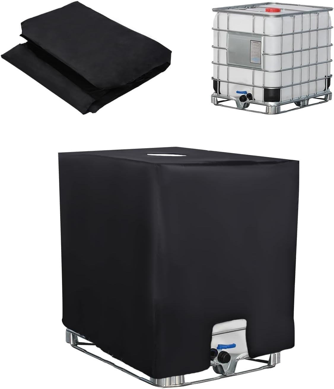 Copertura per Serbatoio Acqua IBC, 1000 litri Serbatoio Acqua Piovana, (l4K)