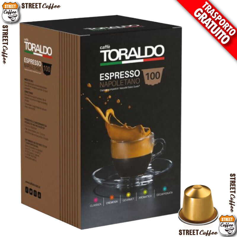 100 Cialde Caffè Toraldo Miscela Classica compatibili macchine Nespresso gratis