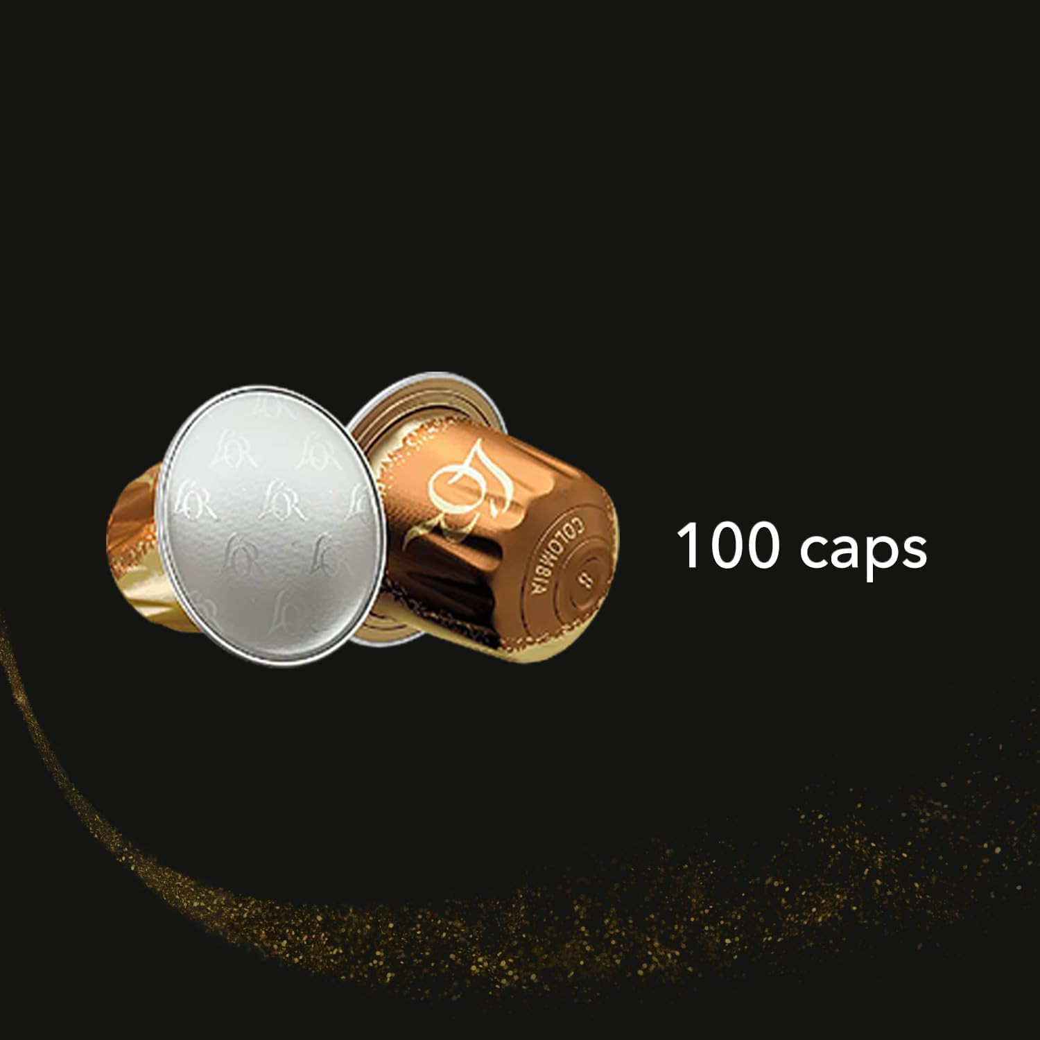 L'Or - Capsule Caffè Espresso Colombia - 100 Capsule in Alluminio - Intensità 8