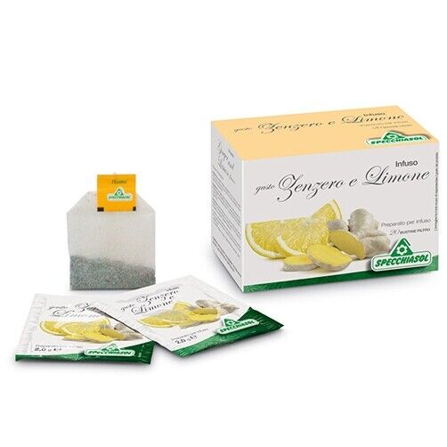 Specchiasol Infuso Zenzero E Limone Tisana 20 Bustine Filtro