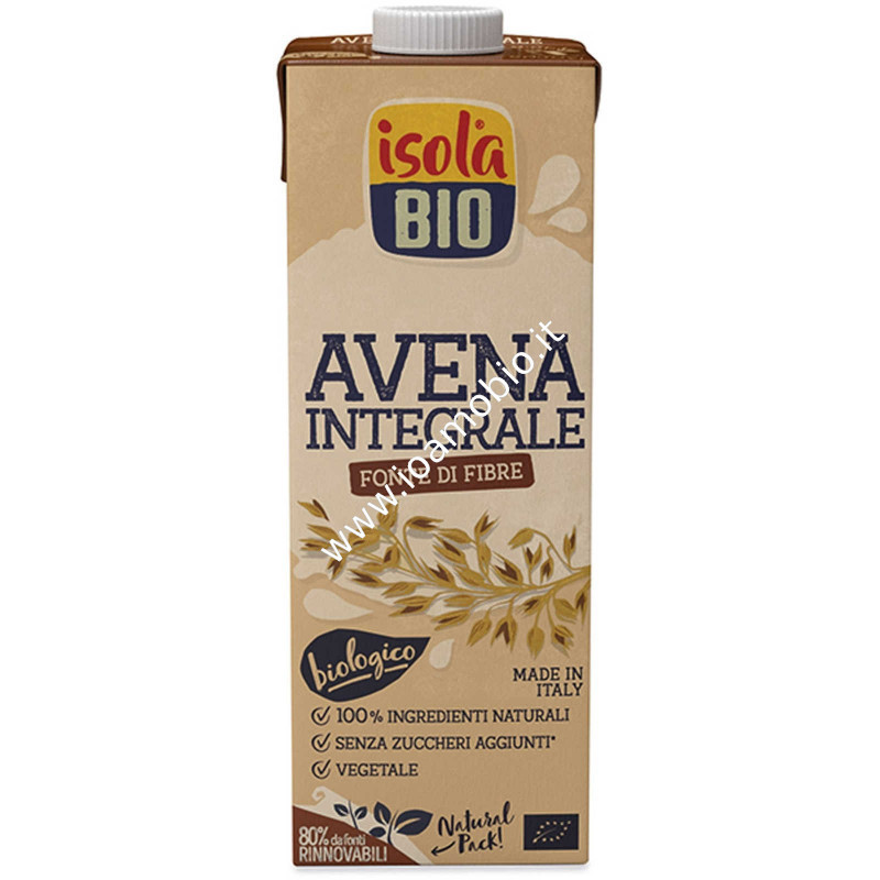 Bevanda di Avena Integrale Isola Bio 1l - Latte Vegetale Biologico