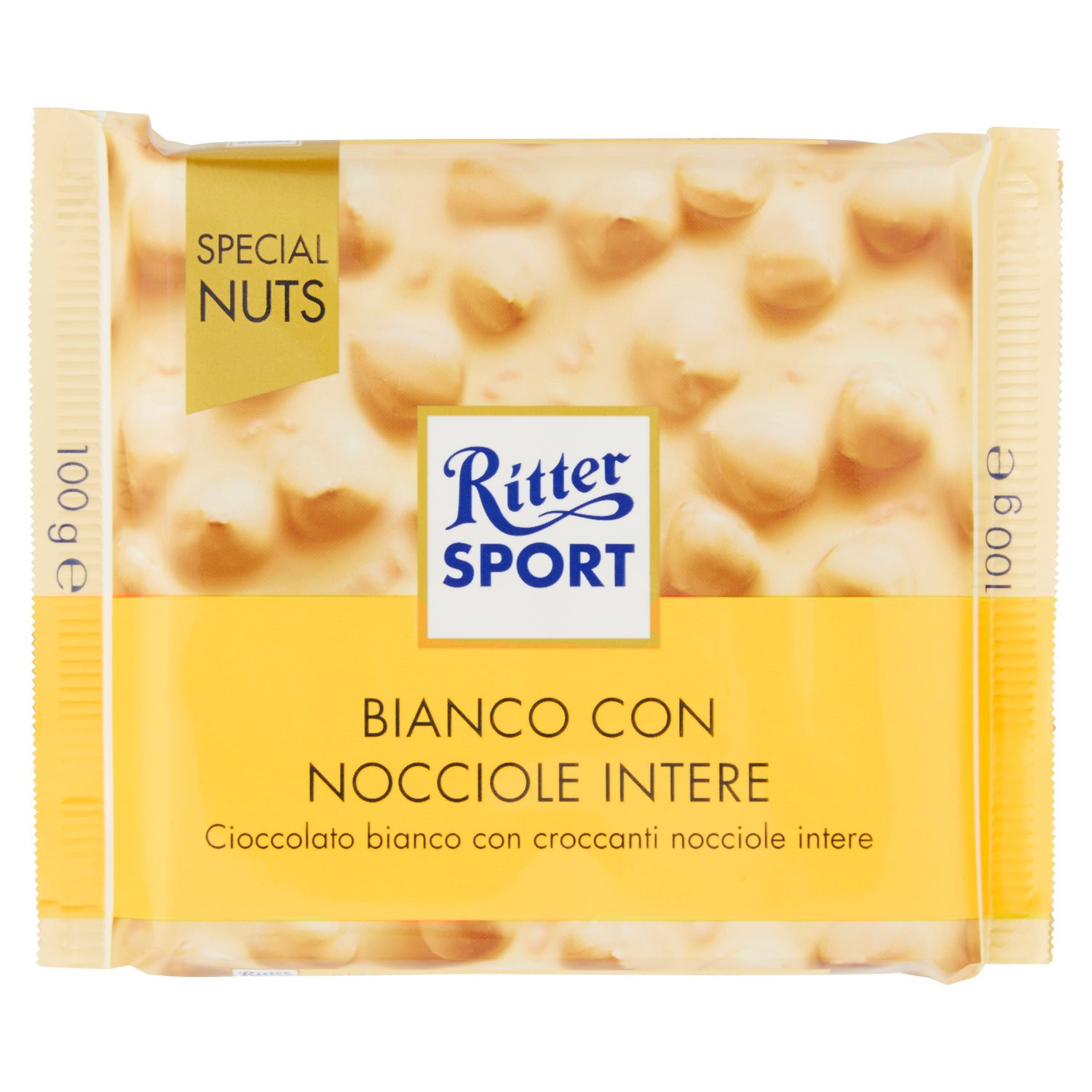 Ritter Sport Special Nuts Bianco con Nocciole Intere 100 g