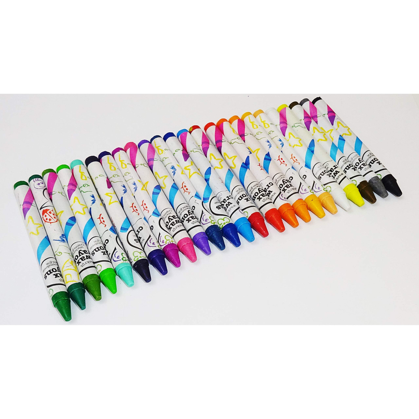 KP 24 x Colourful Crayons Wax Crayons Wax Crayons Chalk Crayons