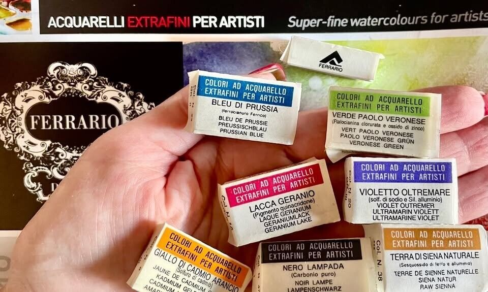 colori  ACQUARELLI SUPERIORI extrafini Ferrario - 4 ml