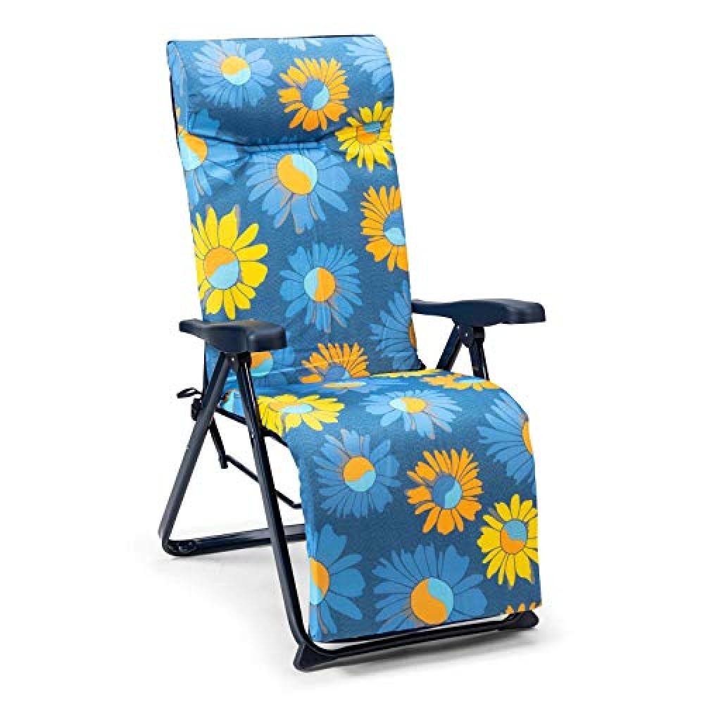 Solenny Sedia a Sdraio da Giardino 6 Posizioni Superrelax Imbottitura 5 cm - NUO