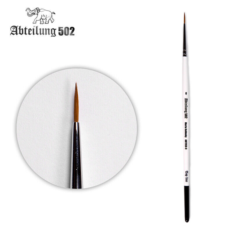 Marta Kolinsky Round Brush 0 Pennello Punta Tonda Accessorio Model Kit