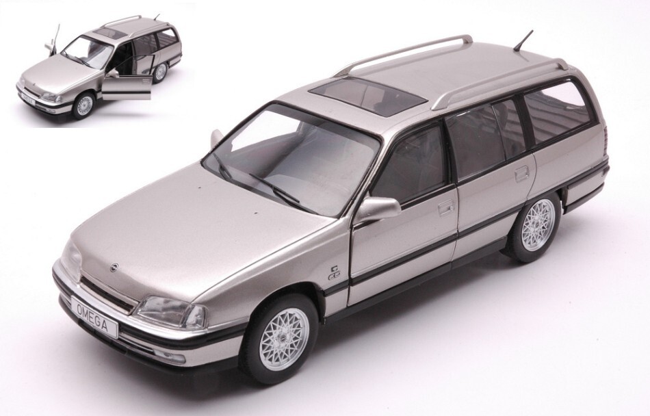 Opel Omega A2 Caravan 1990 Met.grey 1:24 Model WB124165 WHITEBOX