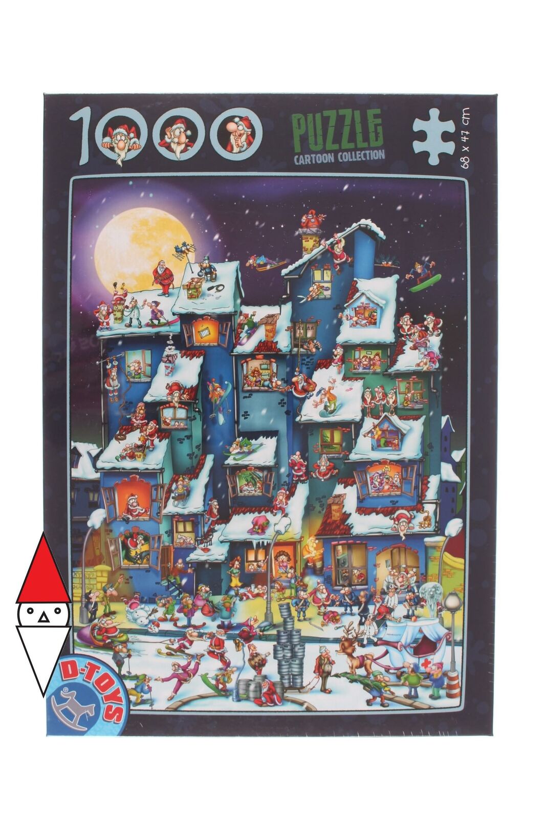 PUZZLE GRAFICA DTOYS FUMETTI CARTOON COLLECTION CHRISTMAS MESS 1000 PZ
