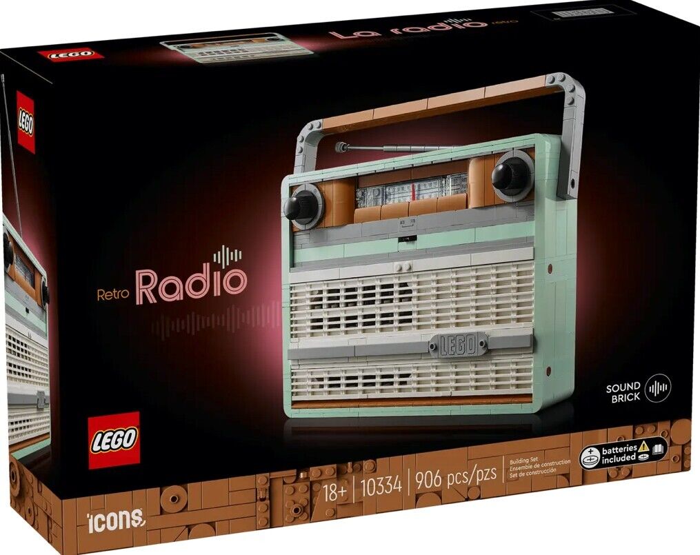 LEGO Icons Collezionisti 10334 Radio Vintage