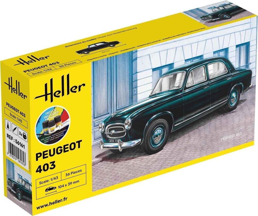 Modello Peugeot 403 1/43 - Heller Starter Kit 56161