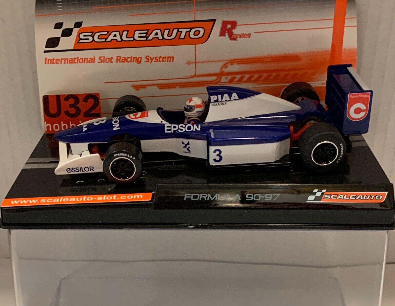Slot Car scaleauto SC-6266 Tyrrell Ford 019 #3 F1 1990 Epson Satoru Nakajima