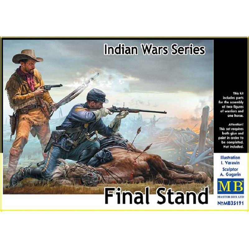 Indian Wars Series Final Stand Maquette Figurina Indian Wars Series Final Stand