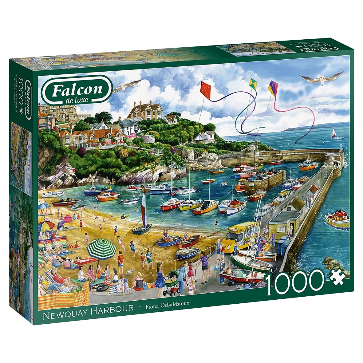 Jumbo, Falcon de luxe - Newquay Harbour, Jigsaw Puzzles for Adults, 1,000 piece
