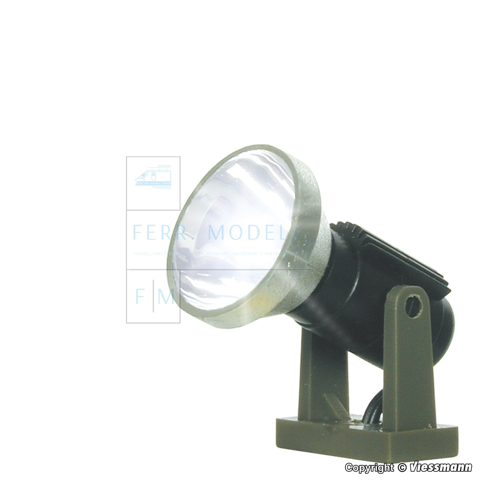 VIESSMANN 6330 -  Scala H0 1:87 Riflettore spot con Led a luce bianca
