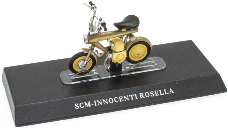 LEO MODELS, Ciclomotore SCM Innocenti Rosella giallo e oro, 1/18,  MAGMOT037