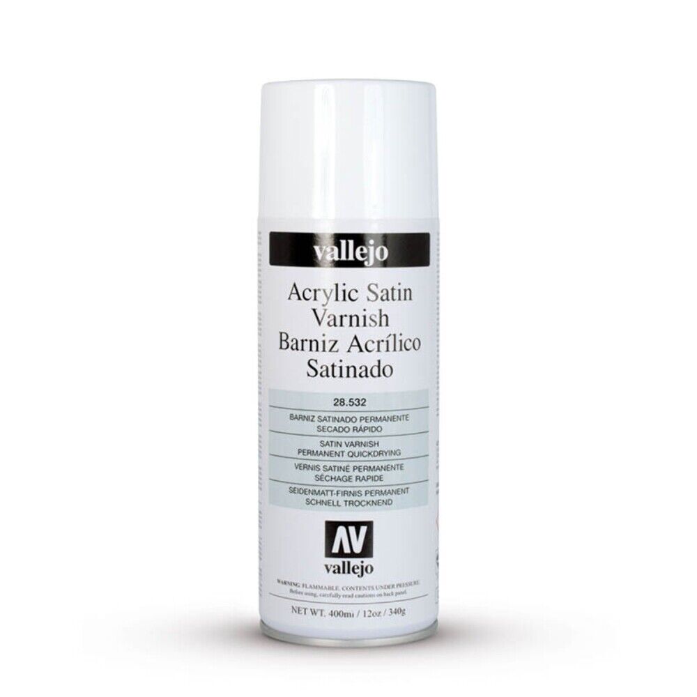 Vallejo SPRAY TRASPARENTE SATINATO ACRILICO 400ml